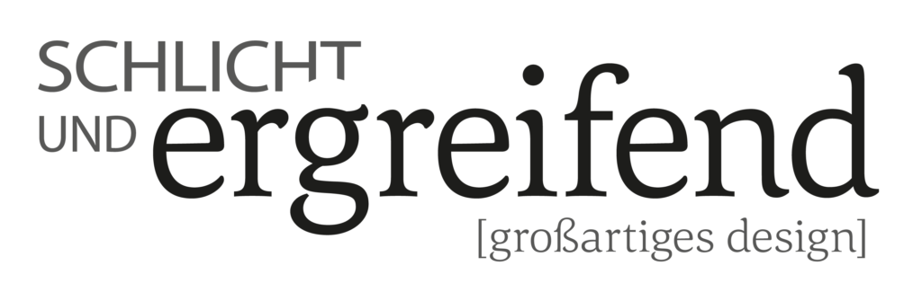 Logo schlicht und ergreifend die werbeagentur, großartiges design